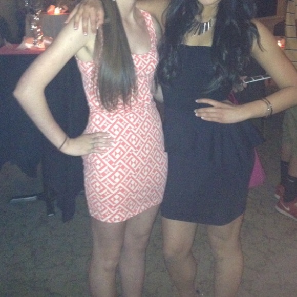 Forever 21 Hot Pink Tribal Print Bodycon Dress - Picture 5 of 5